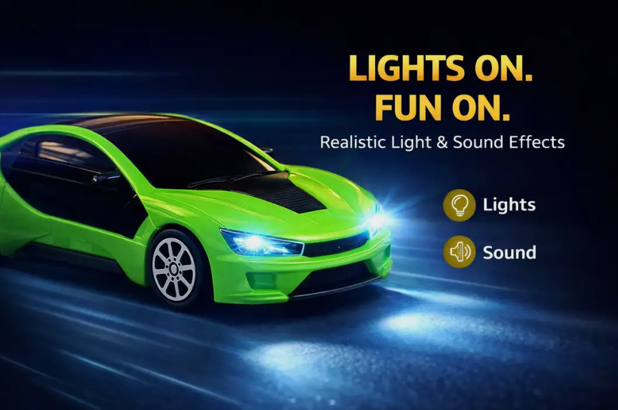 Remote Control Racing Car for Kids (Green)