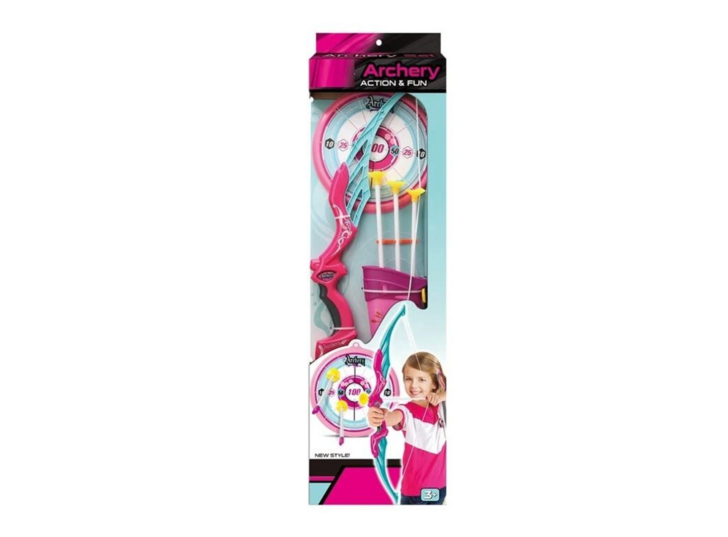 ARCHERY SET PINK Bows & Arrows (Pink, Blue)