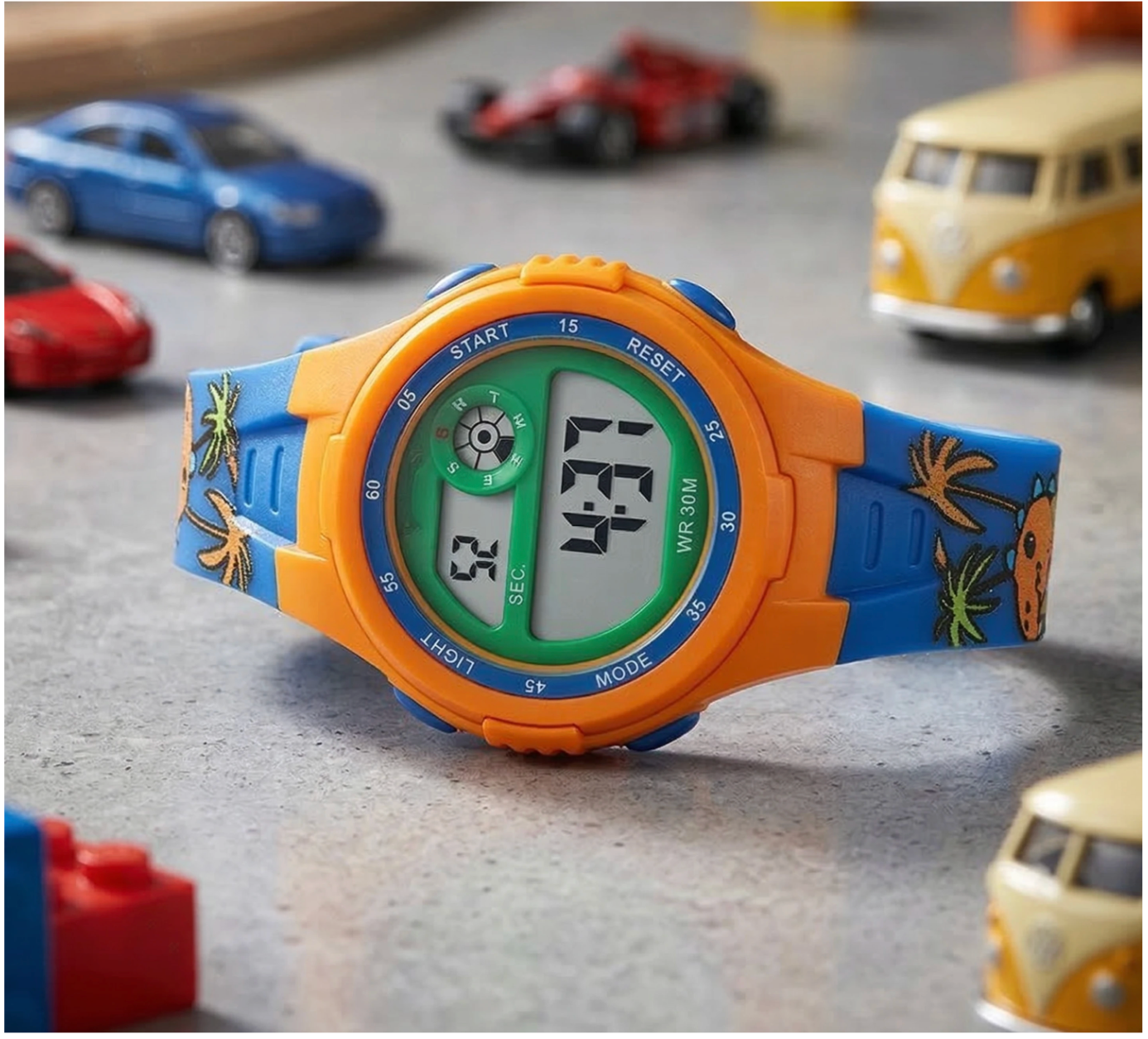 Stylish LED Back Light Kids Watch Above 5 Years Digital Watch - For Boys
