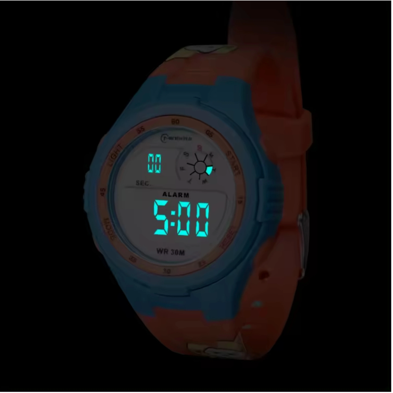 Stylish LED Back Light Kids Watch Above 5 Years Digital Watch - For Boys