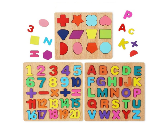 Baby Wooden Learning Educational Toy ABCD Board for Kids