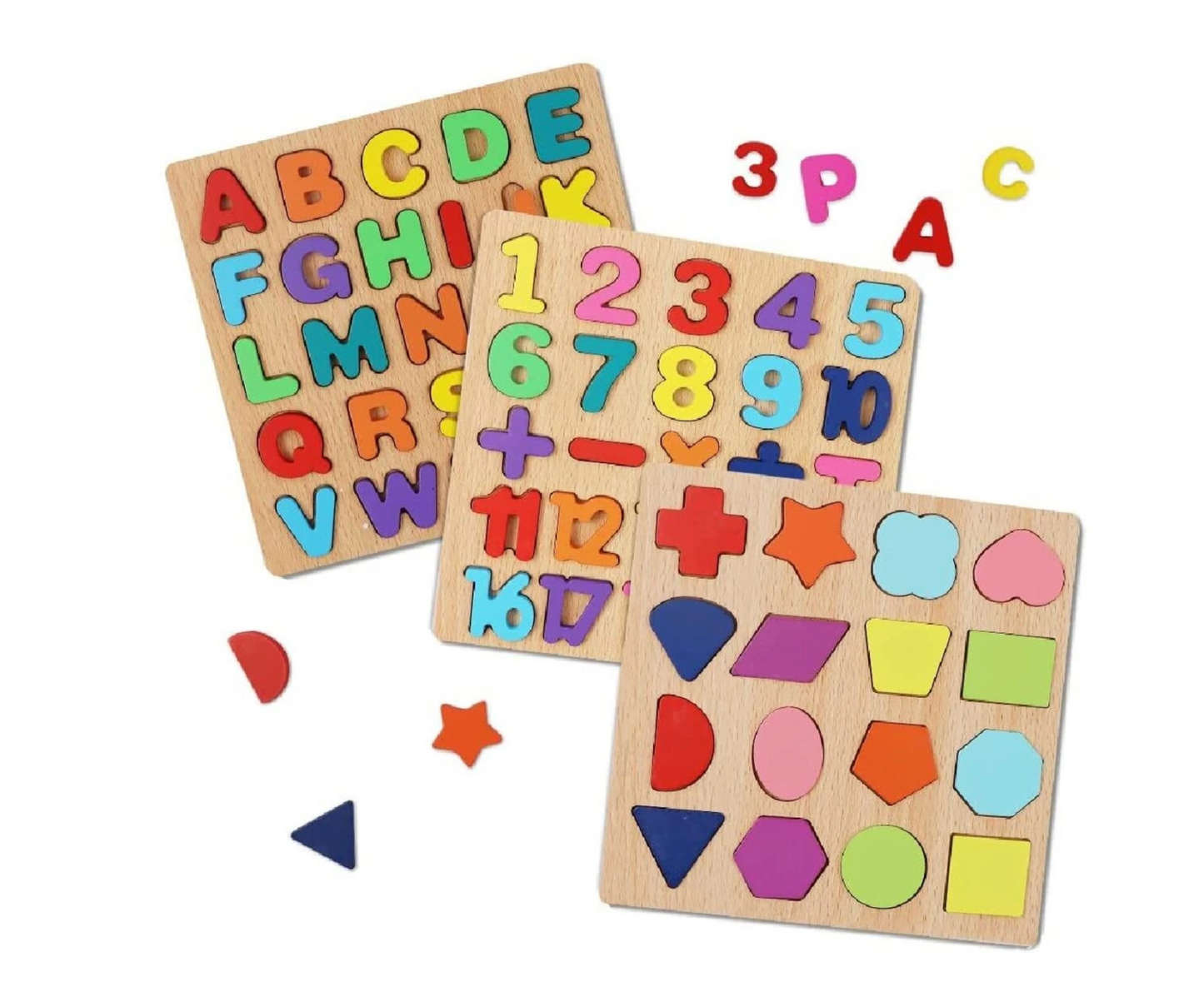 Baby Wooden Learning Educational Toy ABCD Board for Kids